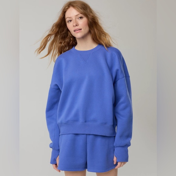 aerie Tops - NWT OFFLINE By Aerie Cloud Fleece Classic Crewneck Sweatshirt